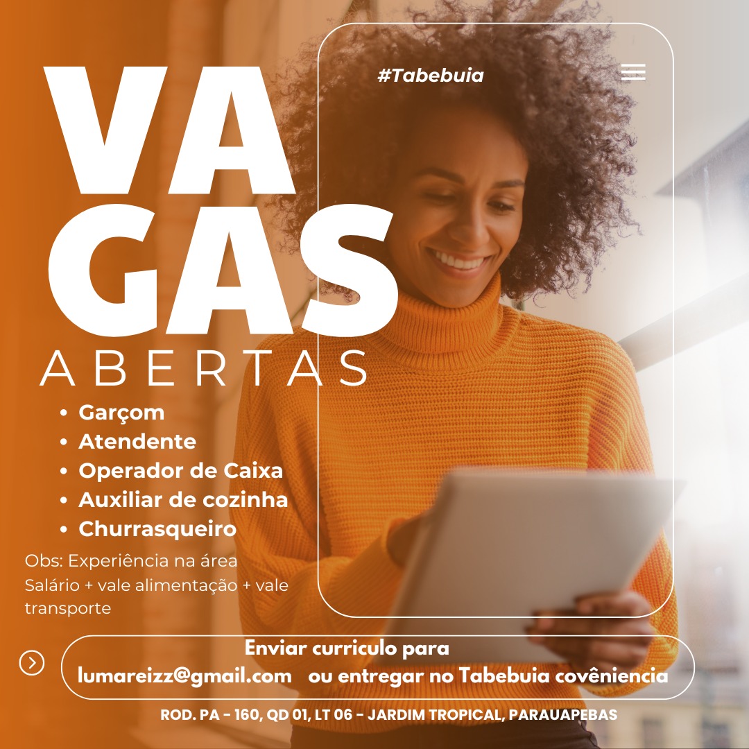 Diversas Vagas – Tabebuia Conveniência