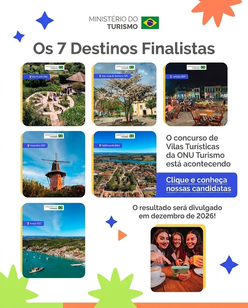 Brasil disputa um dos maiores reconhecimentos mundiais do turismo sustentável com sete destinos selecionados